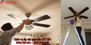 Bảng giá lắp đặt quạt trần tại nhà – Mới nhất năm 2026