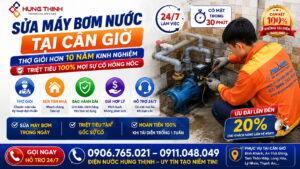 Sửa máy bơm nước Cần Giờ : Chuyên nghiệp, nhanh chóng