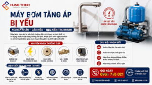 Máy bơm tăng áp bị yếu: Nguyên nhân và cách khắc phục